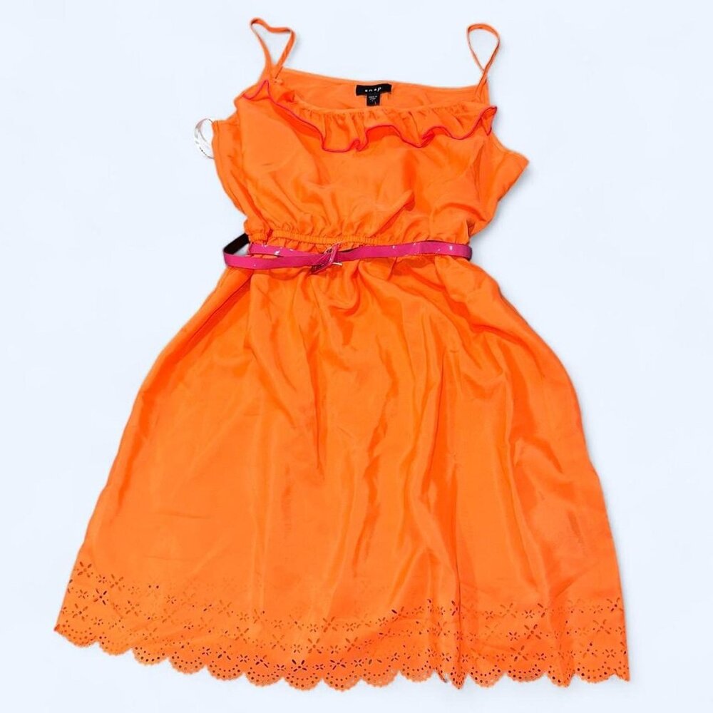 Snap Bright Orange Dress